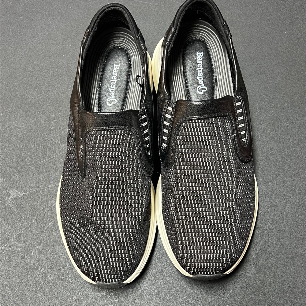 BareTraps Black and Gray Women's Slip-On Loafers